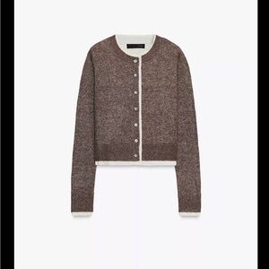 Zara Cocoa Brown Cardigan